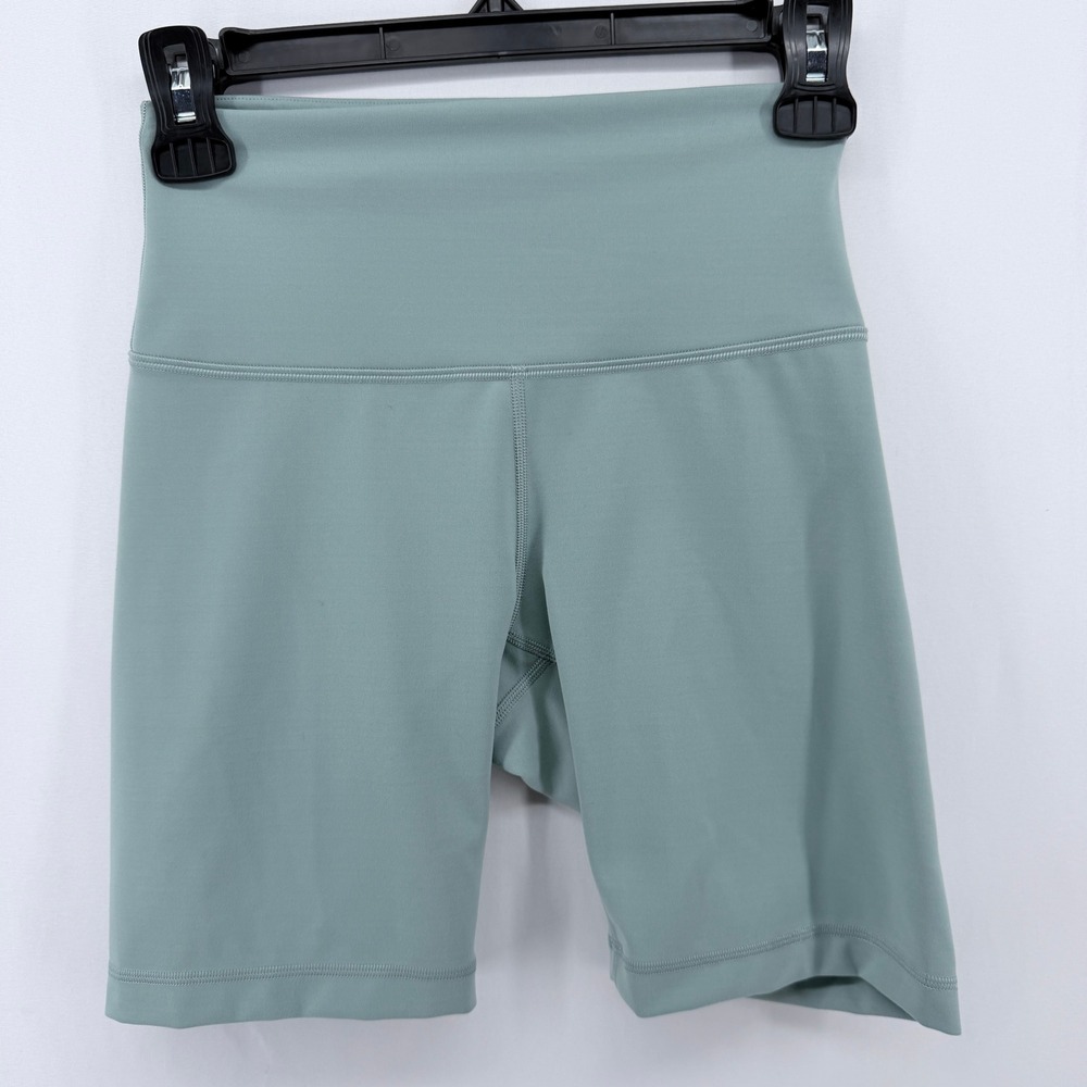 Lululemon Align High-Rise Nulu Yoga Biker Shorts Tidewater Teal Green 4